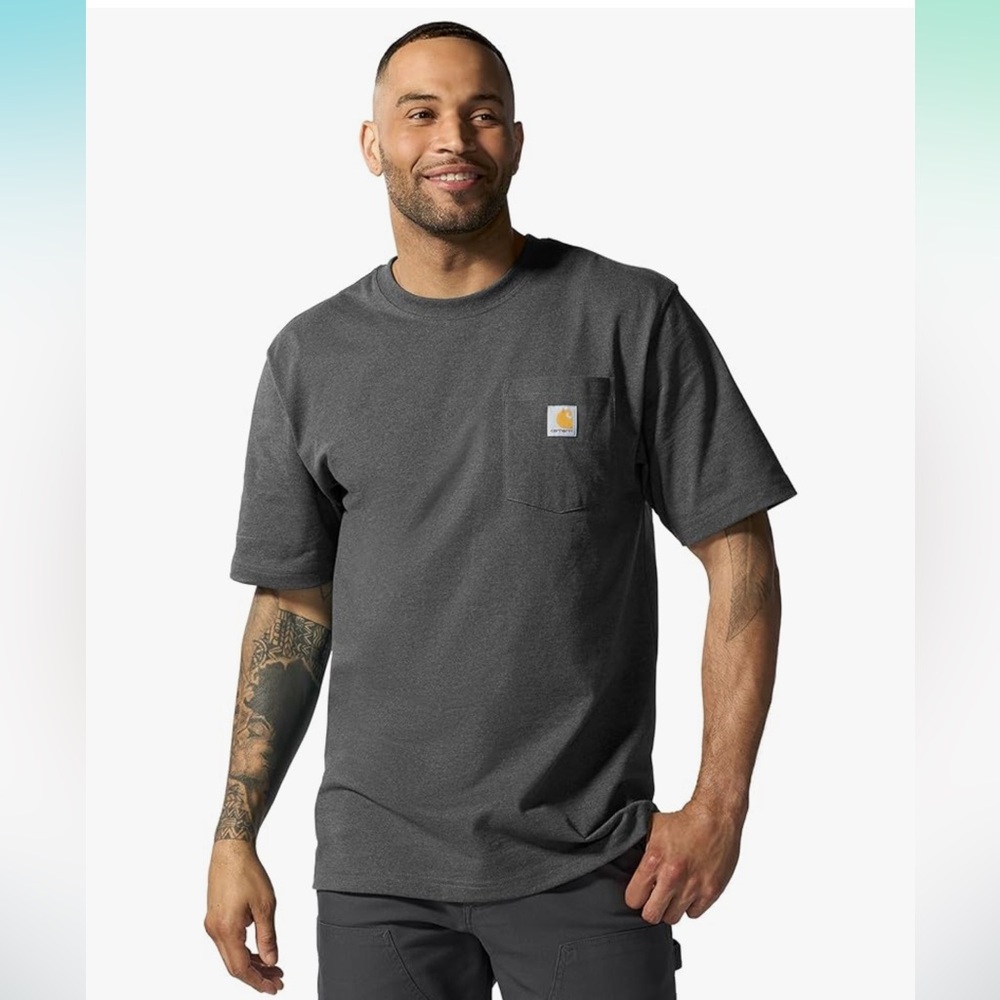 Carhartt Men's Loose Fit Heavyweight Short-Sleeve Pocket T-Shirt